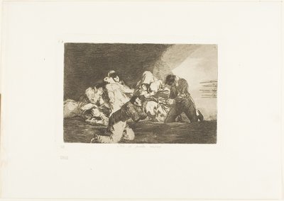 Men kan niet kijken, plaat 26 uit De oorlogsrampen door Francisco Jose de Goya y Lucientes