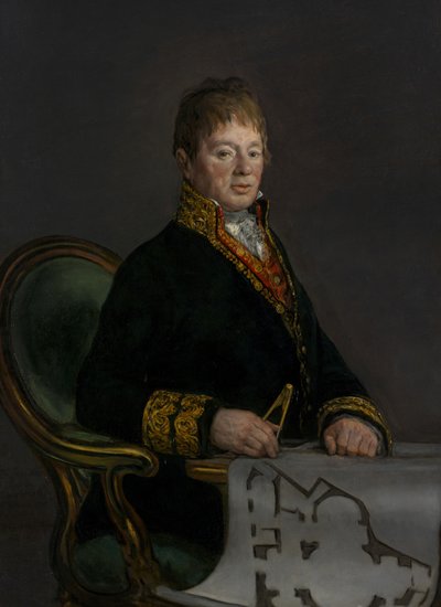 Portret van Don Juan Antonio Cuervo, 1819 door Francisco de Goya