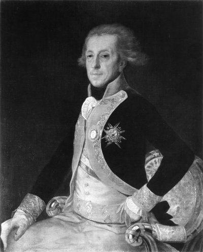 Portret van generaal Ricardos door Francisco Jose de Goya y Lucientes