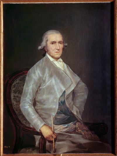 Portret van Francisco Bayeu. Francisco Bayeu (1734-1795), schilder en zwager van de kunstenaar. 1795 Madrid, Prado Museum door Francisco de Goya
