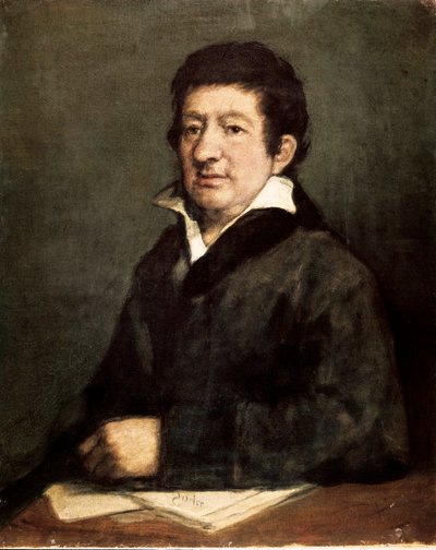 Portret van Leandro Fernandez de Moratin (1760-1828), Spaanse dichter en toneelschrijver. Schilderij door Francisco de GOYA Y LUCIENTES (1746-1828) door Francisco de Goya