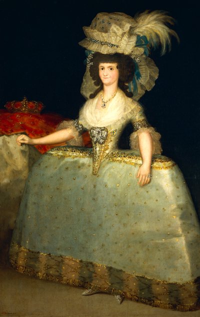 Portret van Maria Luisa van Parma door Francisco Jose de Goya y Lucientes