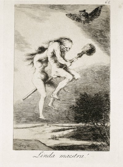 Mooie Lerares. 1793-1799 door Francisco Jose de Goya y Lucientes