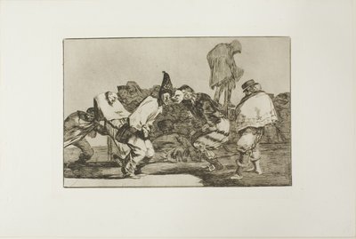 Verheug U, Carnaval, want Morgen zult Gij As zijn, plaat 14 uit Los Proverbios door Francisco Jose de Goya y Lucientes