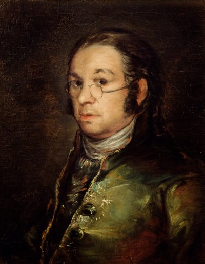 Zelfportret met Bril door Francisco de Goya
