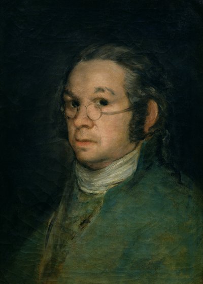 Zelfportret met bril door Francisco de Goya