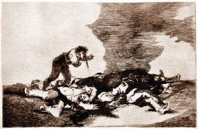 De Rampen van de Oorlog: Para eso habeis nacido (daarom ben je geboren) door Francisco Jose de Goya y Lucientes