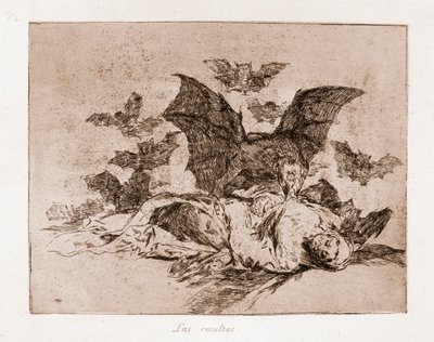 De rampen van de oorlog: De resultaten (ets van voorbereidende tekening) door Francisco de Goya