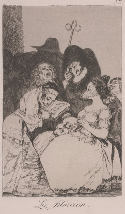 De Filiatie (La Filiacion) door Francisco de Goya