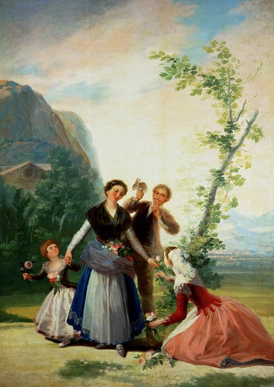 De Bloemisten of Lente door Francisco de Goya