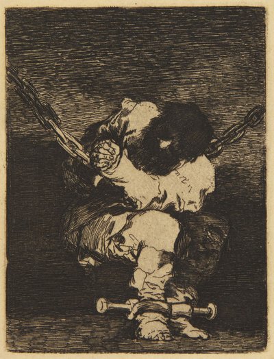 De kleine gevangene (Delteil XIV, nr. 31; Harris 26) door Francisco Jose de Goya y Lucientes