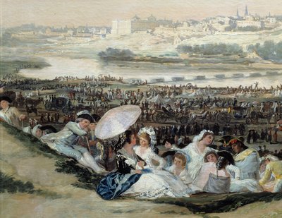 De Prairie van San Isidro door Francisco de Goya