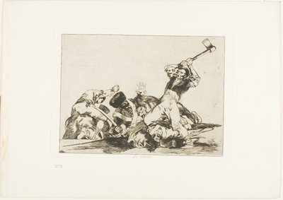 Dezelfde, plaat drie uit De rampen van de oorlog door Francisco Jose de Goya y Lucientes
