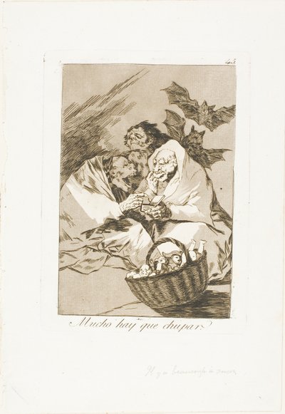 Er is genoeg om te zuigen, plaat 45 uit Los Caprichos door Francisco Jose de Goya y Lucientes