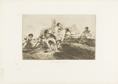 Ze kunnen nog steeds van nut zijn, plaat 24 uit De rampen van de oorlog door Francisco Jose de Goya y Lucientes