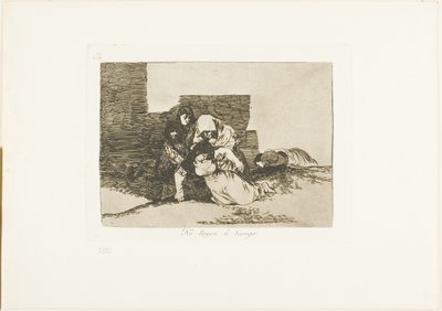 Ze komen niet op tijd aan, plaat 52 uit De rampen van de oorlog door Francisco Jose de Goya y Lucientes