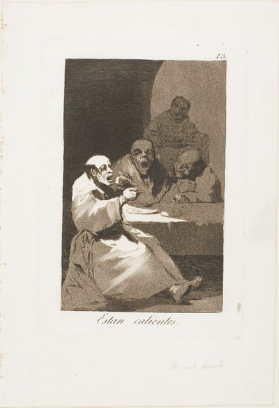 Ze zijn Heet, plaat 13 uit Los Caprichos door Francisco Jose de Goya y Lucientes