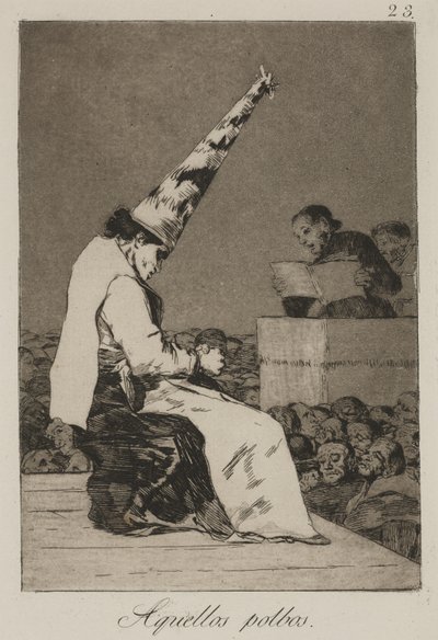 Die stofdeeltjes door Francisco de Goya