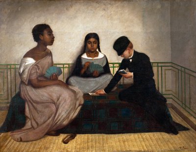 De Drie Rassen of Gelijkheid voor de Wet door Francisco Laso (1823-1869), Museo de Arte de Lima door Francisco Laso