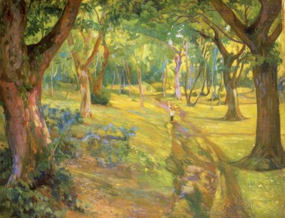 Het bos – 1923 – Olieverf / doek – 90x68 cm door Francisco Llorens Diaz