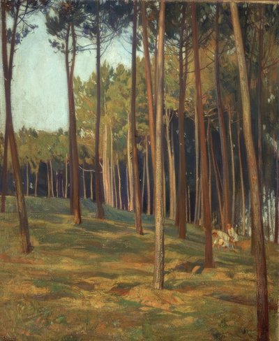 De rode dennen door Francisco Llorens Diaz