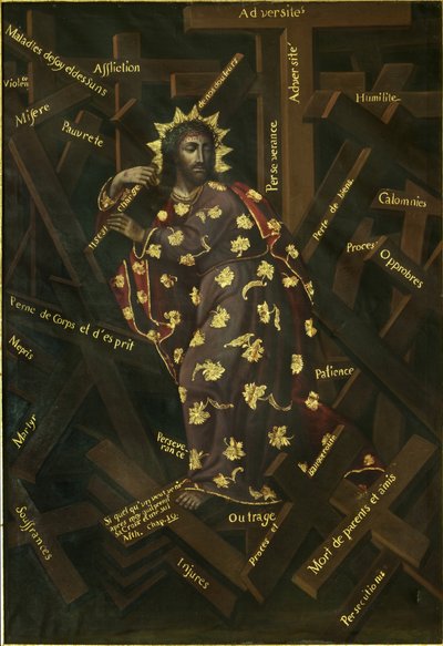 El Cristo de las Cruces, Begin 18e eeuw door Francisco Moyen