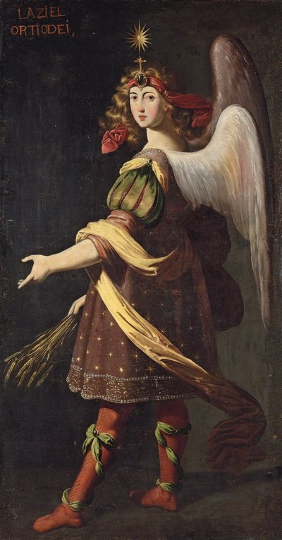 Een Allegorie van de Eucharistie: Een Engel met graan door Francisco Polanco