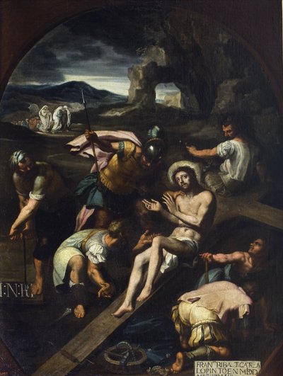 Christus aan het kruis genageld door Francisco Ribalta