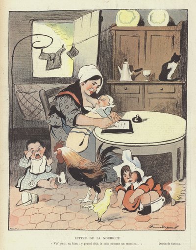 Illustratie voor Le Rire door Francisco Sancha y Lengo