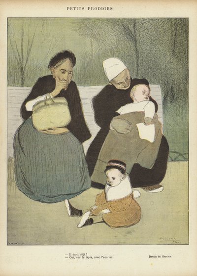 Illustratie voor Le Rire door Francisco Sancha y Lengo
