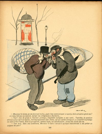 The Butter Plate, nr. 47, Satirisch in kleuren door Francisco Sancha y Lengo