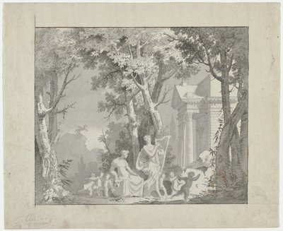 Klassieke scène, 1775-1800 door Francisco Vieira