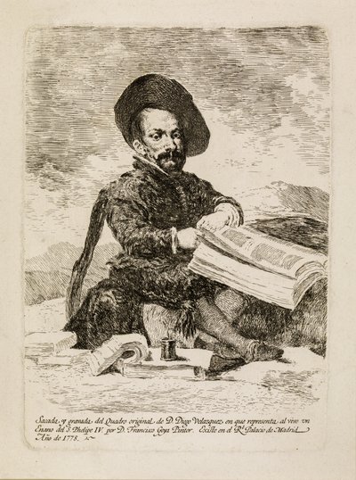Een dwerg [El Primo] door Francisco de Goya