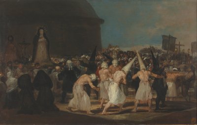 Een Processie van Geselaars door Francisco de Goya