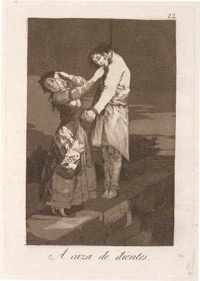 Op jacht naar tanden door Francisco de Goya