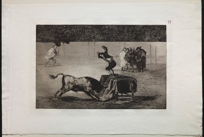 Stierengevechten: Nog een Gekte van Hem in Dezelfde Ring door Francisco de Goya
