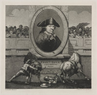 Stierengevechten: Frontispice door Francisco de Goya