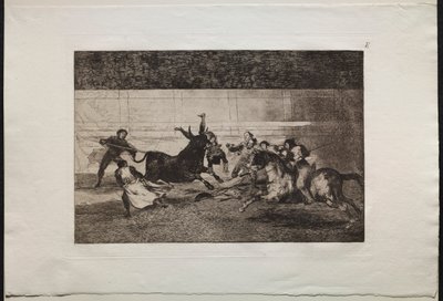 Stierengevechten: De Dood van Pepe Illo 2e Compositie, 1876 door Francisco de Goya