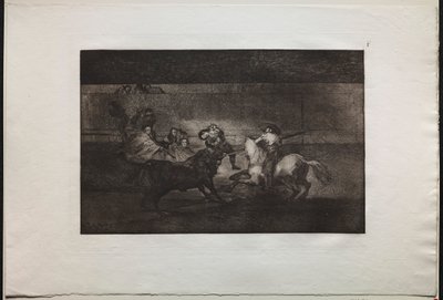 Stierengevechten: De dood van Pepe Illo 3e compositie, 1876 door Francisco de Goya