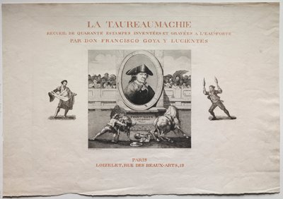 Stierengevechten: Titelpagina door Francisco de Goya