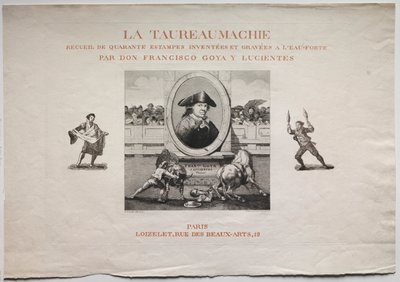 Stierengevechten: Titelpagina, 1876 door Francisco de Goya