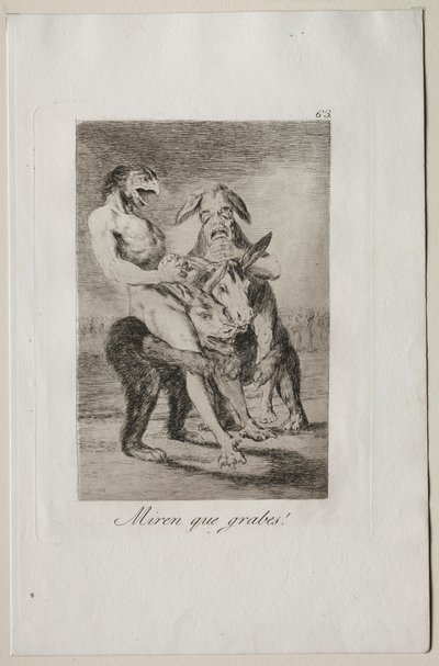 Caprices: Kijk Hoe Plechtig Ze Zijn! door Francisco de Goya