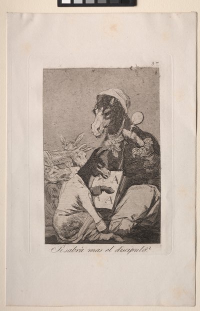 Caprichos: Zou de leerling niet meer weten? door Francisco de Goya
