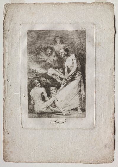 Caprichos: Blaas door Francisco de Goya