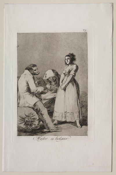 Caprichos: Het is beter om lui te zijn door Francisco de Goya