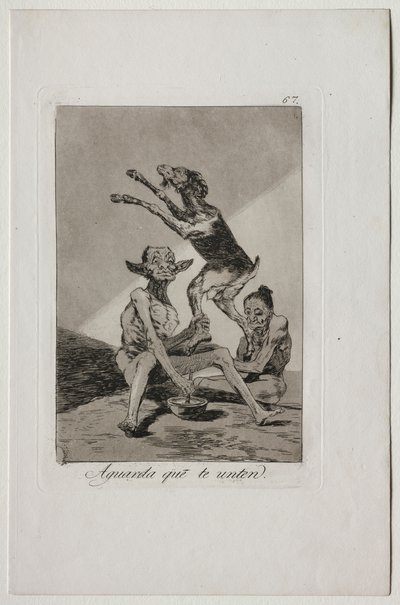 Caprichos: Wacht tot je gezalfd bent door Francisco de Goya