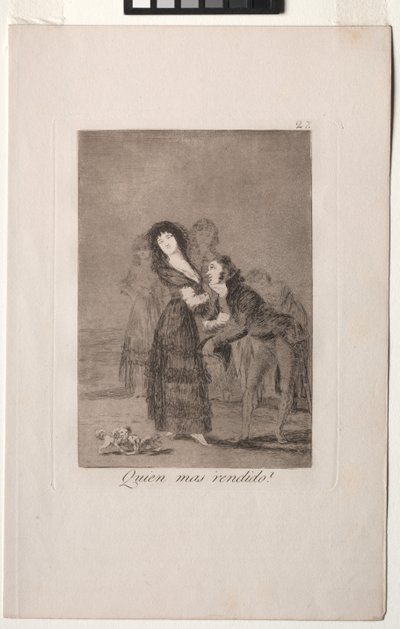 Caprichos: Wie van hen is meer overweldigd? door Francisco de Goya