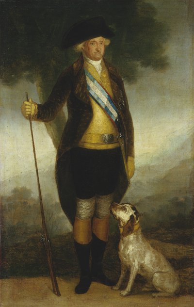Carlos IV van Spanje, jacht c.1799-1800 door Francisco de Goya