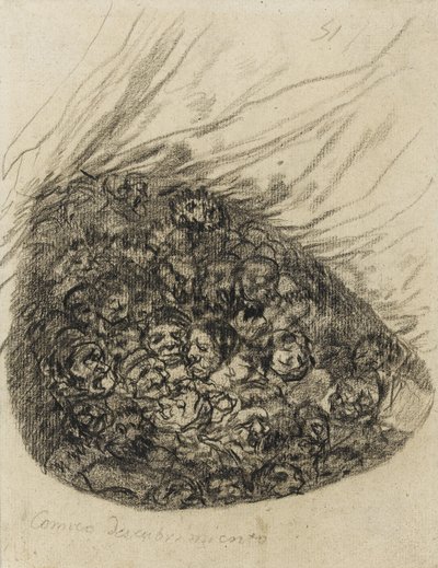 Comico Descubrimiento, 1819-28 door Francisco de Goya