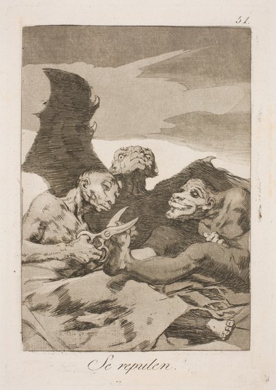 Ze maken toilet door Francisco de Goya
